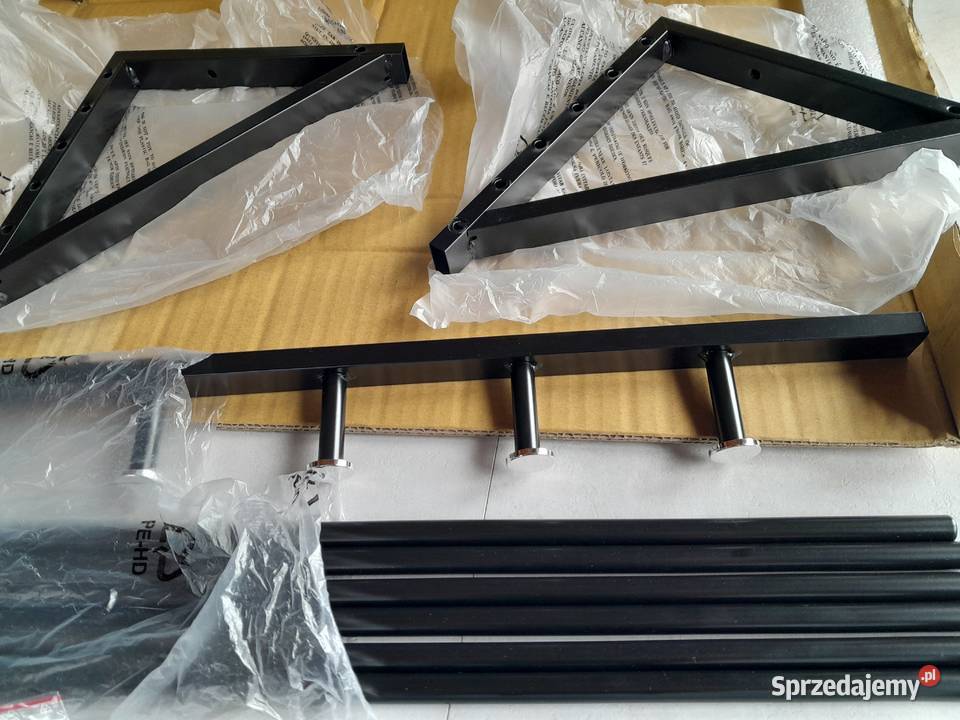 Wieszak wiszący półka metalowa czarna Relaxdays Dąbrowa Górnicza