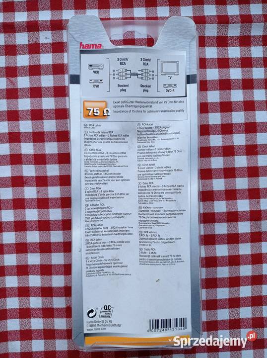 Nowe przewody RCA 3 chinch