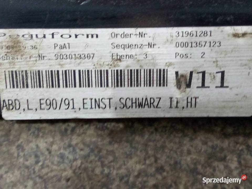 LISTWA PROGOWA PRAWY LEWY KPL NAKŁADKA OSŁONA