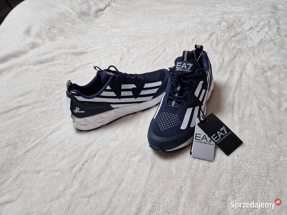 Nowe granatowe buty sportowe Sneakersy EA7 Bibice
