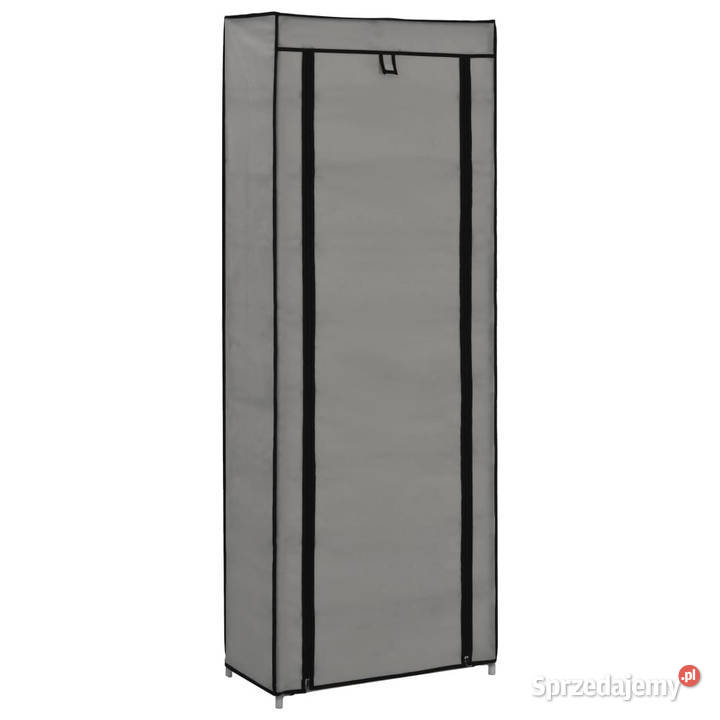 Szafka na buty z pokrowcem szara 57 x 29 x 162 Warszawa