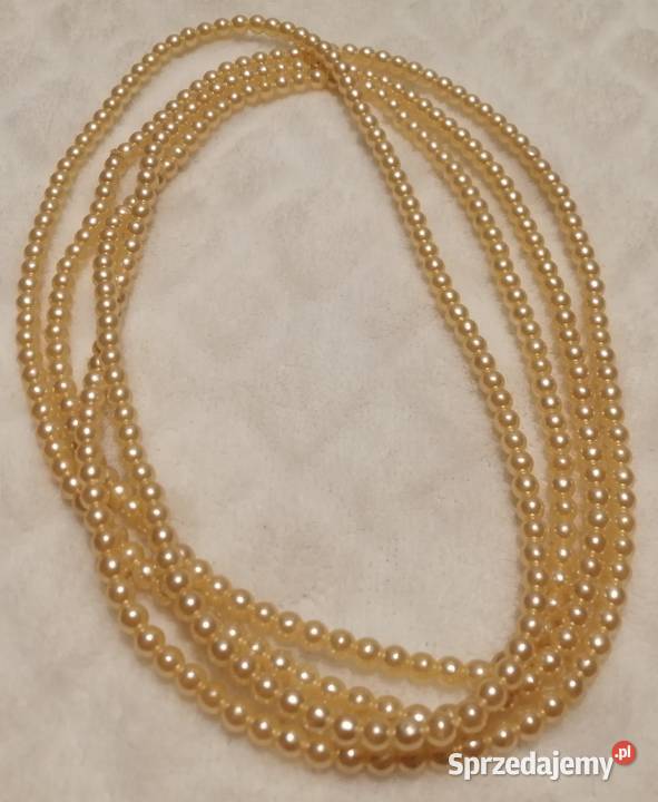 Naszyjnik z koralików korale 4mm 145 14 Naszyjniki Czeladź sprzedam