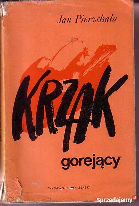 0142 KRZAK GOREJĄCY JAN PIERZCHAŁA literatura piękna - proza polska Czyrna