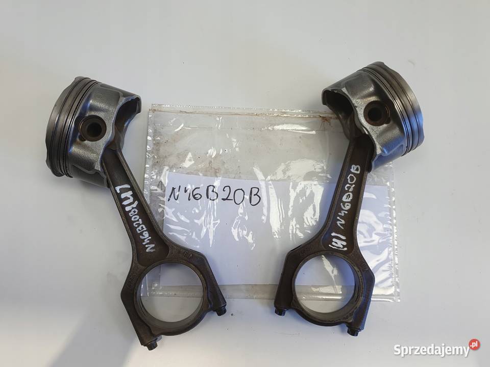 BMW E46 E90 E87 20 i TŁOK KORBOWÓD N46B20 Blok silnika Rudka