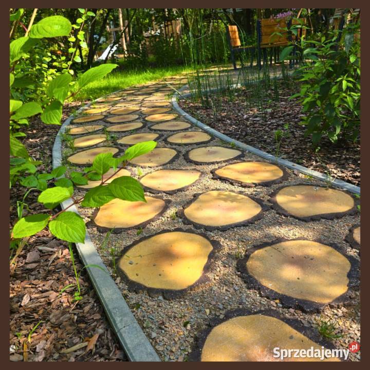 Plaster pnia betonowe drewno na chodnik ścieżkę wielkopolskie Poznań