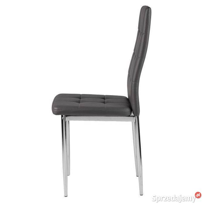 Zestaw 4 krzeseł do salonu jadalni pikowane