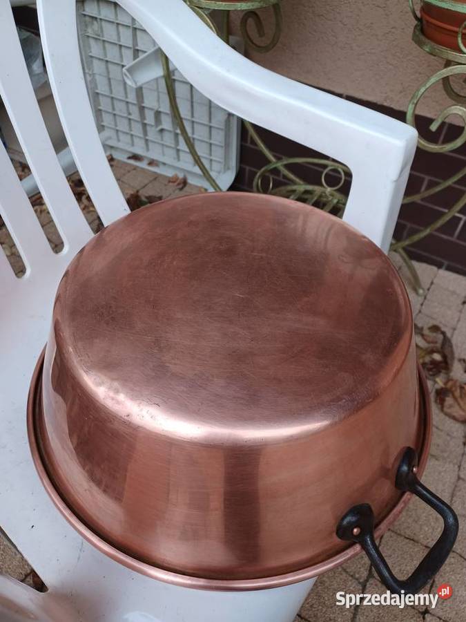 Piękna duża miedziana misa wielkopolskie Poznań