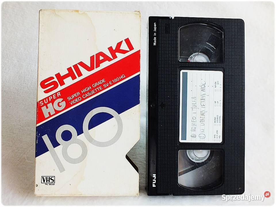 Kaseta VHS FUJI 180 minut Filmy Romeo i Juilia Filmy Żary sprzedam