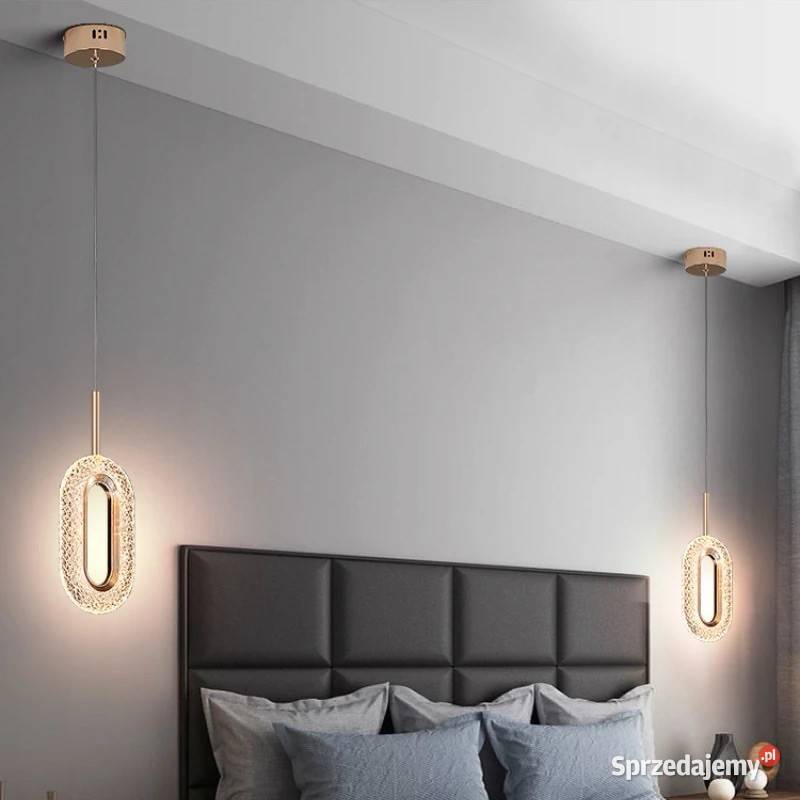 Żyrandol złoty nowoczesny lampa wisząca glamour
