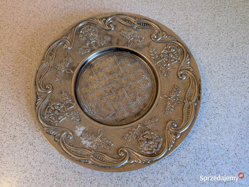 Talerzyk srebrzony sygnowany Piła