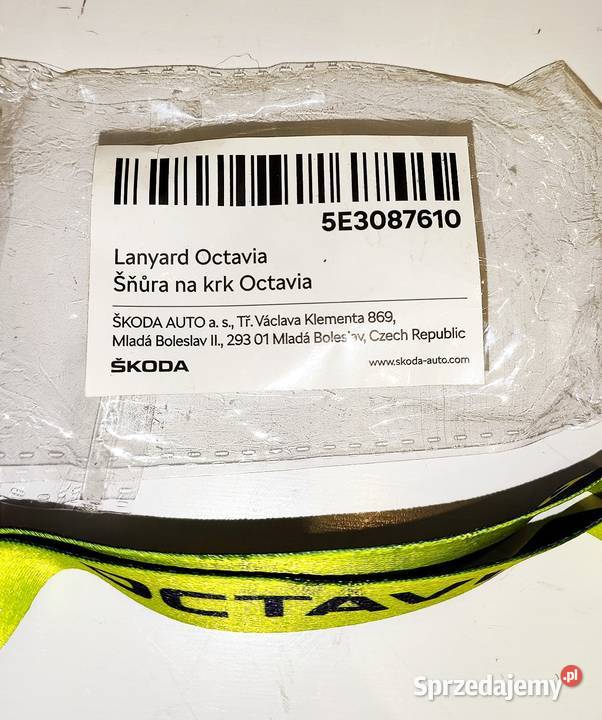 SMYCZ DWUKOLOROWA SKODA OCTAVIA IV NOWA