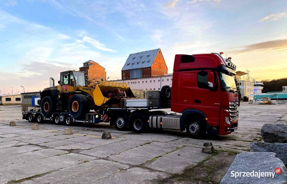 transport niskopodwoziowy laweta maszyny Warszawa