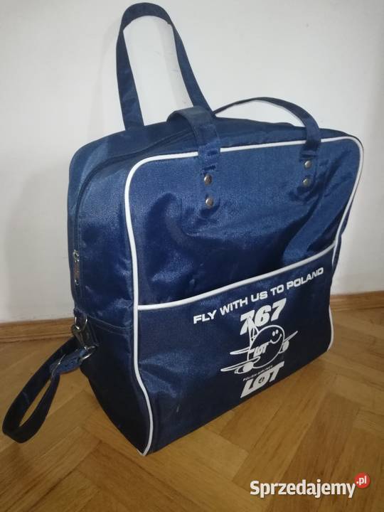 Kultowa torba LOT PRL Retro Vintage nieużywana Antyki mazowieckie Warszawa