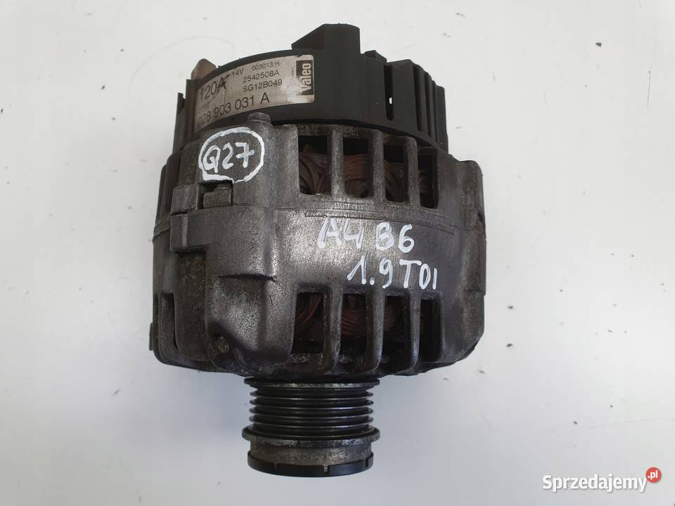 Audi A4 B6 19 TDI ALTERNATOR Valeo 028903031A osobowe Janów