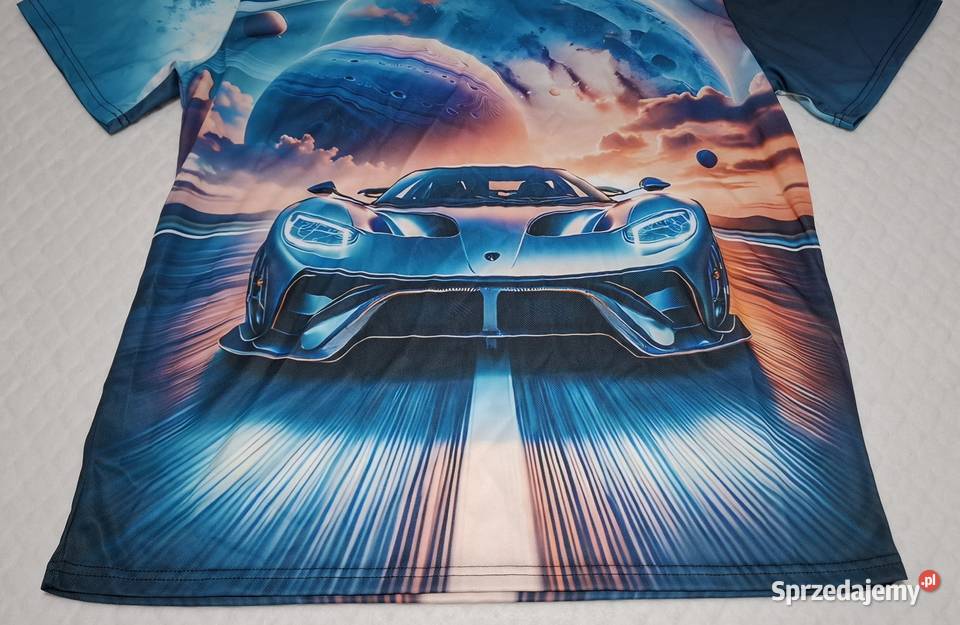 Koszulka krótki rękaw Tshirt wielobarwna auto Rozmiar XXL Czeladź sprzedam