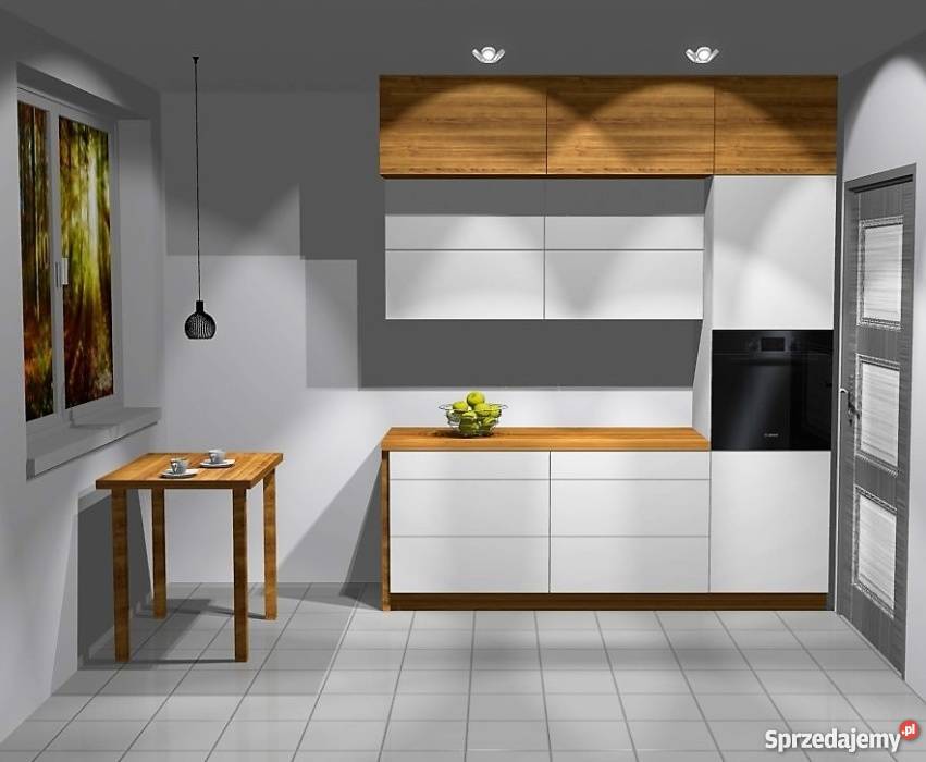 Projekt kuchni 3D 100 wizualizacja aranżacja Rydułtowy