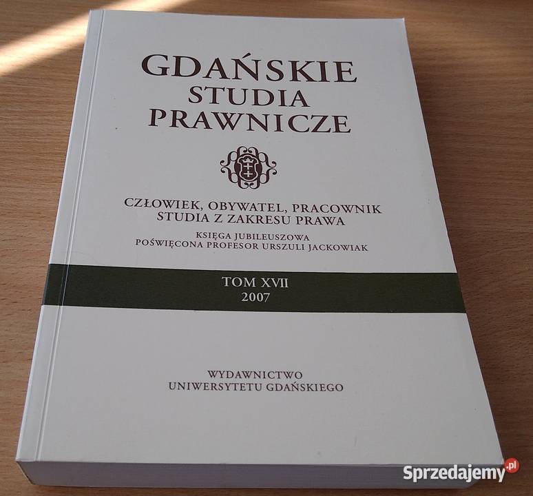 GDAŃSKIE STUDIA PRAWNICZE 17 2007 Studia Gdańsk