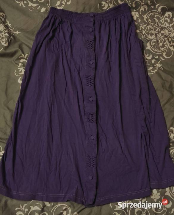 Fioletowy komplet koszulka i spódnica RAUF XL Rozmiar 42(XL) Moda i Styl Warszawa