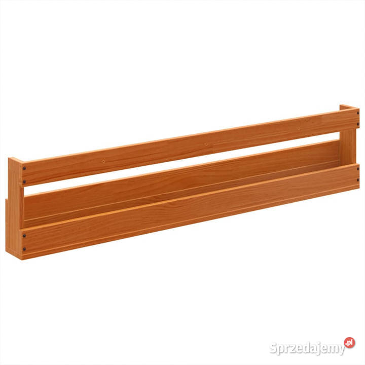 Ścienne półki na buty 2 woskowy brąz 110x85x235