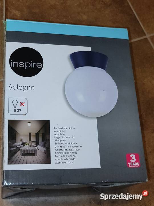 Lampa z okrągłym przeźroczystym kloszem 3 sztuki śląskie Bielsko-Biała