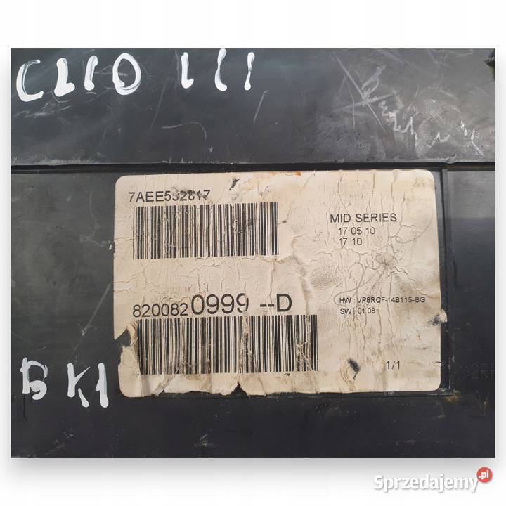 LICZNIK ZEGARY 8200820999D Renault Clio III 12 sprzedam