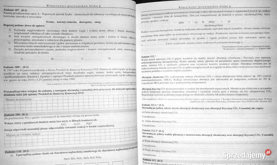 Chemia Zbiór zadań maturalnych Dariusz Witowski Chełm