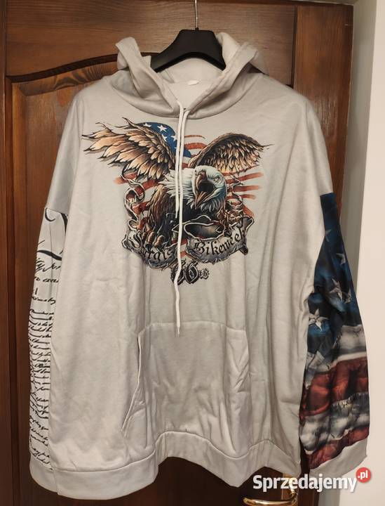 Ogromna nowa bluza lekko ocieplana 5XL kremowa Rozmiar 4XL Kraków