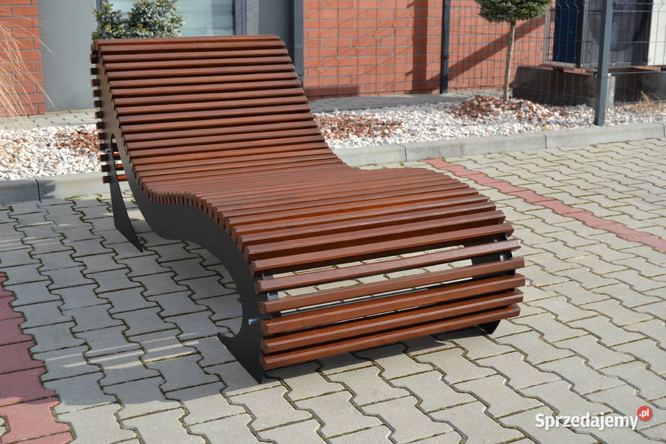 Leżak ogrodowy miejski parkowy L004 Zalesie
