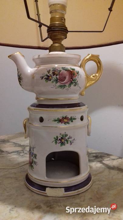 stylowa lampa stojąca porcelana Budzyń