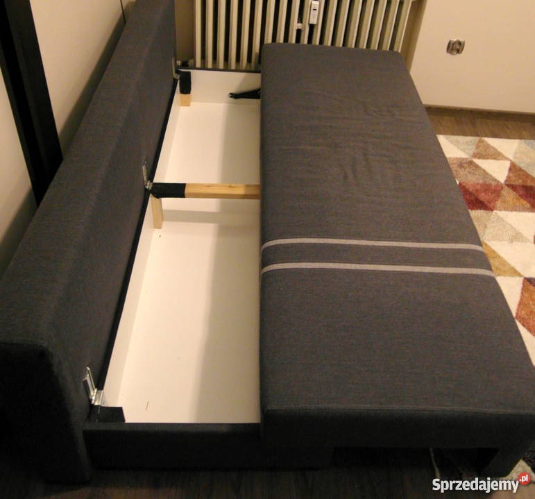 Kanapa FUN II z funkcją spania Black Red White szary/srebrny Katowice