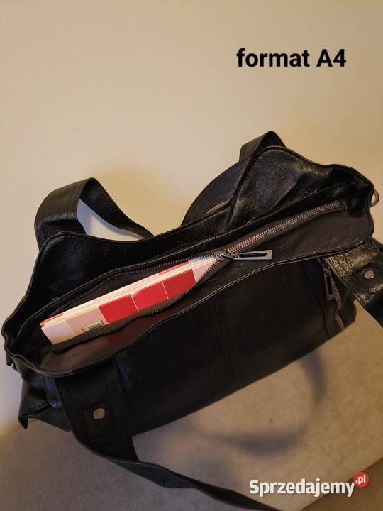 Torba damska na ramię Czarna pojemna Katowice