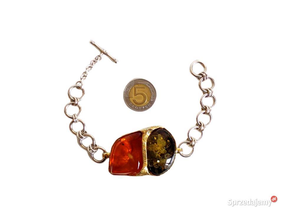 7404 Cudna Masywna ZielonoHerbaciana srebro Kędzierzyn-Koźle