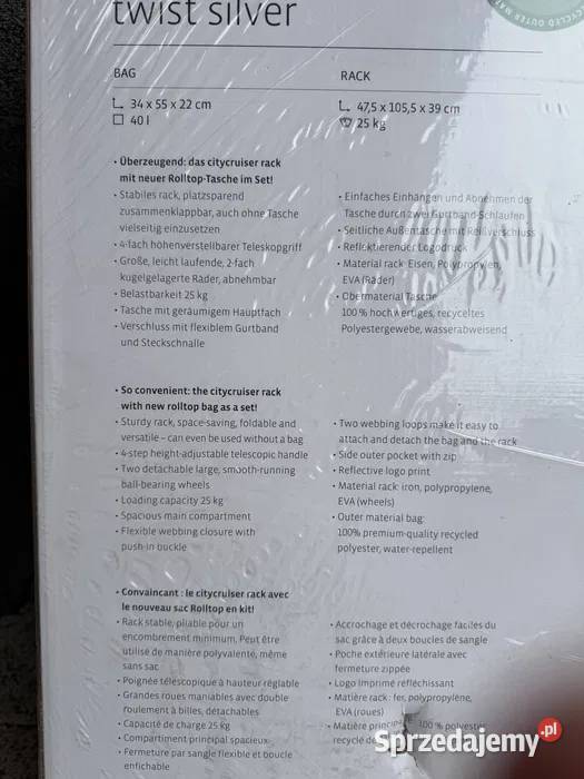 Torba zakupowa Reisenthel Citycruiser Nowa Uniseks Torby i torebki Żary