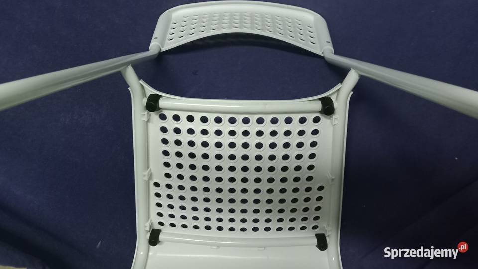 krzesło metalowe plastik białe Warszawa sprzedam