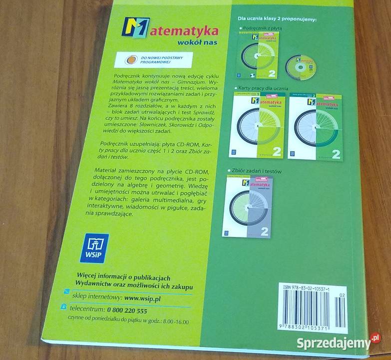 Matematyka wokół nas gimnazjum 2 podręcznik Podręczniki pomorskie Gdańsk sprzedam
