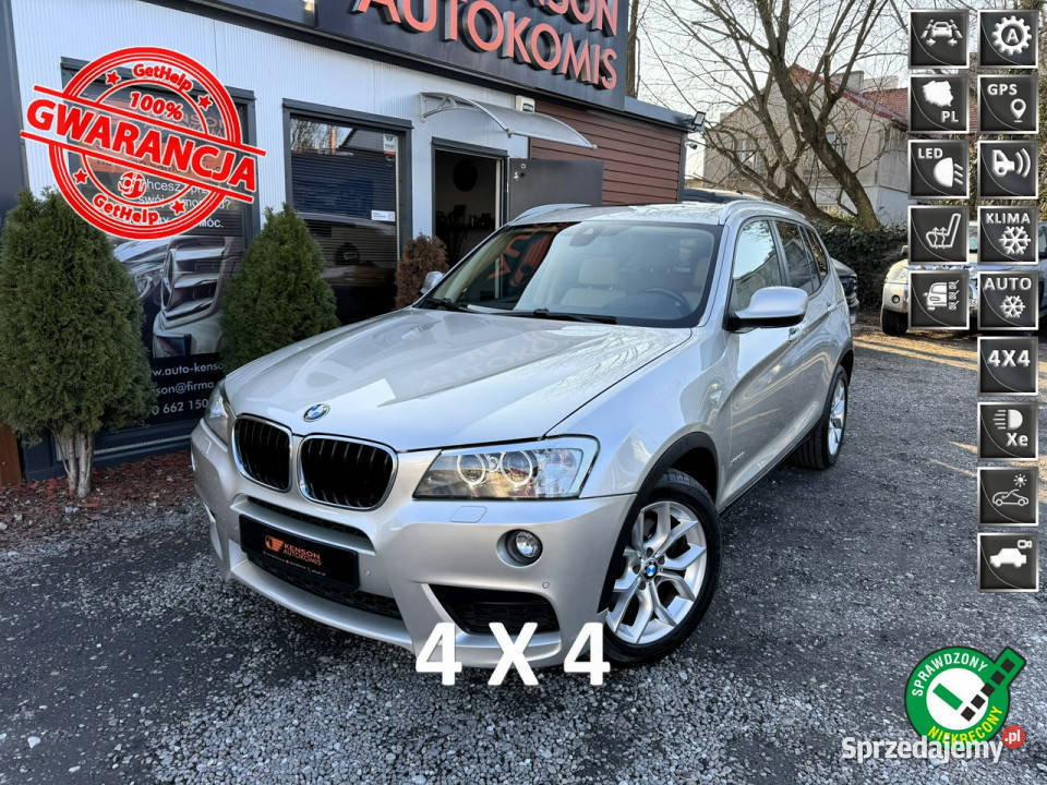 BMW X3 LED Klima Navi Temp Asystent Pasa 4x klimatyzacja Bydgoszcz sprzedam