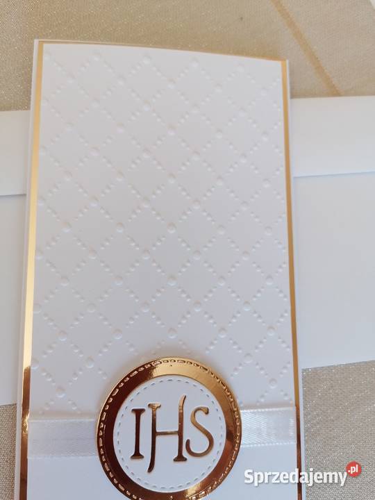 Kartka w kopercie z okazji komunii Strzebiń sprzedam