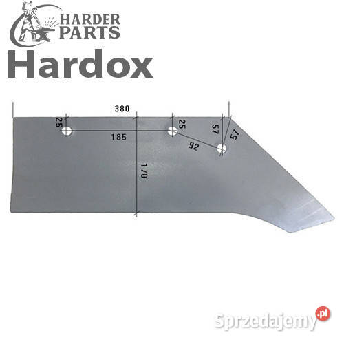 Lemiesz 300hektarów HARDOX 1210P części do pługa