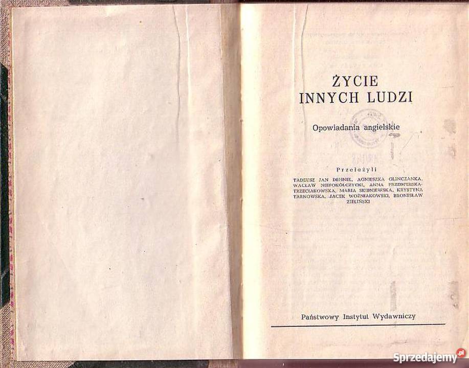 0202 ŻYCIE INNYCH LUDZI OPOWIADANIA ANGIELSKIE Czyrna
