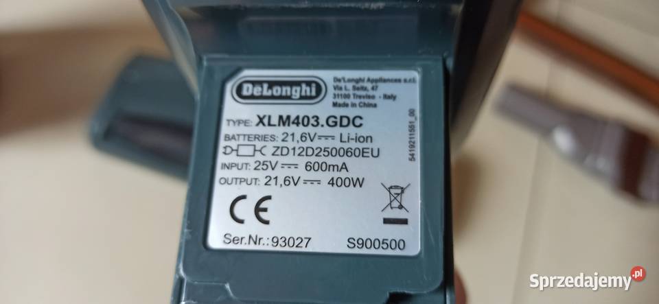 Odkurzacz pionowy DeLonghi XLM403GDC 400w AGD drobne AGD Zblewo