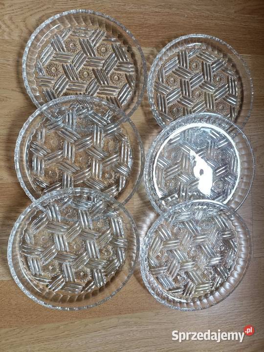 Talerzyki kryształowe 6 śląskie Bytom