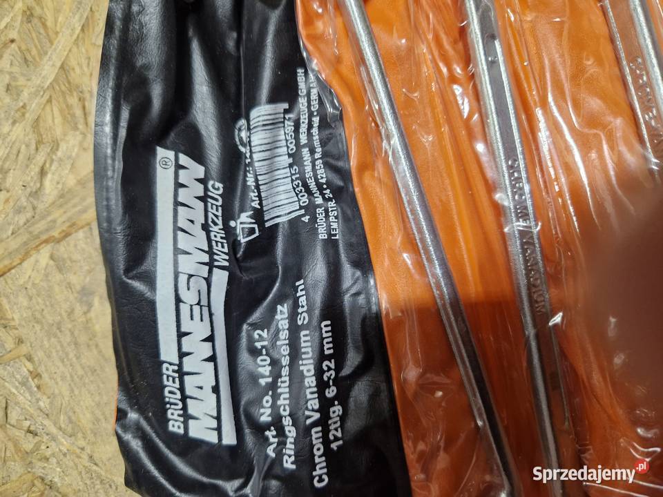 Zestaw 12 kluczy oczkowych odgiętych Manesman wielkopolskie Głogowa sprzedam