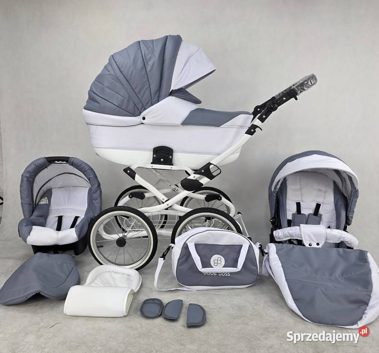 Nowy Wózek dziecięcy Retro zestaw 3w1 Lameiro 15kg Katowice