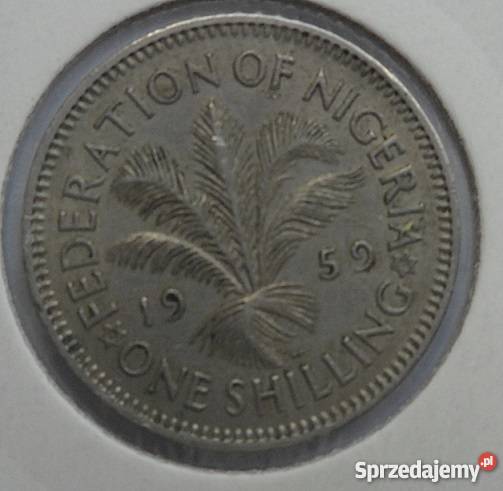 NIGERIA BRYTYJSKA1 SHILLING1959 r ELŻBIETA