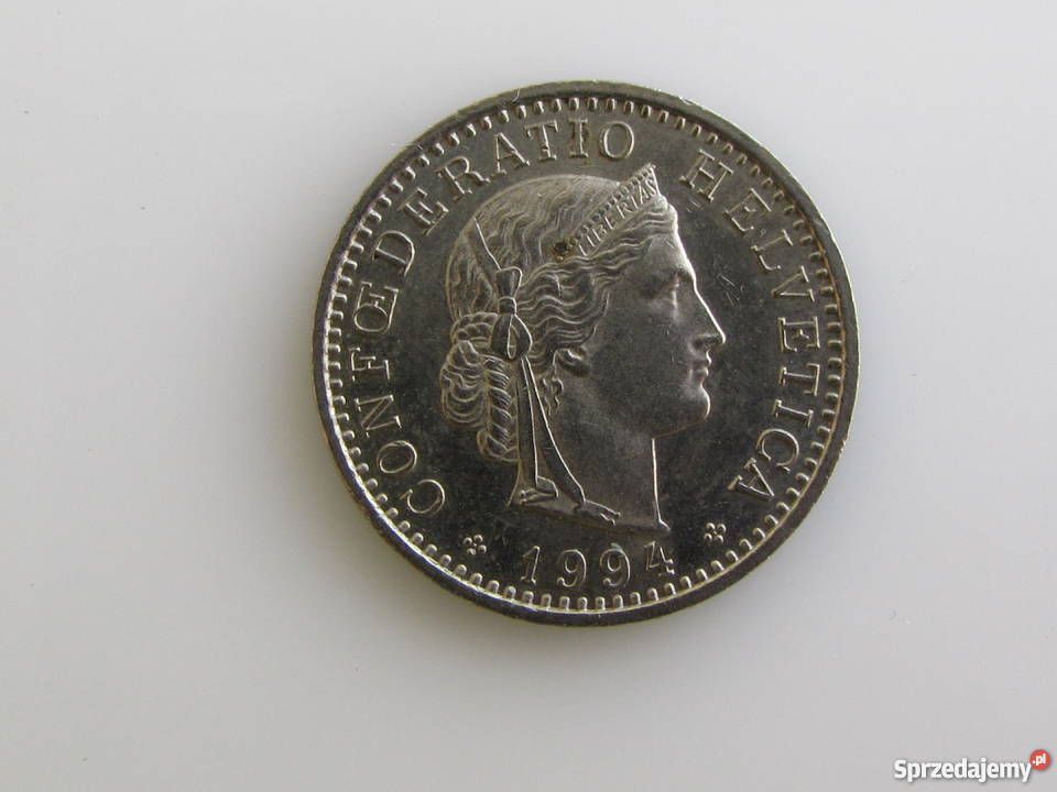 Moneta 20 rappenów 1994 r Szwajcaria Olecko