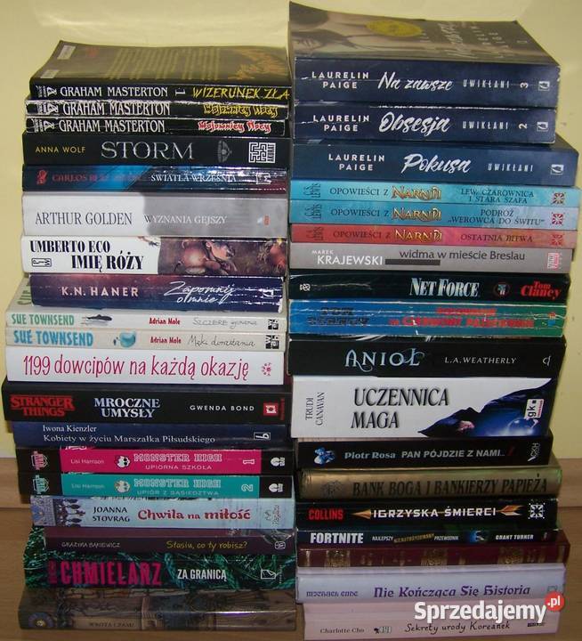 78 różnych książek sprzedam