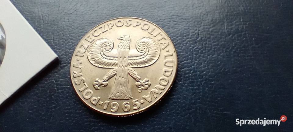 Stare monety 10 złotych 1965 Kolumna PRL Polska Lesko sprzedam