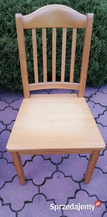 Krzesło krzesła 4 drewniane do stołu proste Sulbiny