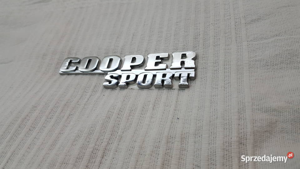 MINI COOPER SPORT EMBLEMAT METALOWY CHROMOWANY osobowe