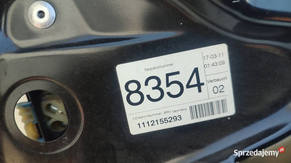 7MECHANIZM SZYBY LEWY PRZÓD 3AA837755 VW PASSAT Mechanizmy opuszczania szyb Włoszczowa sprzedam
